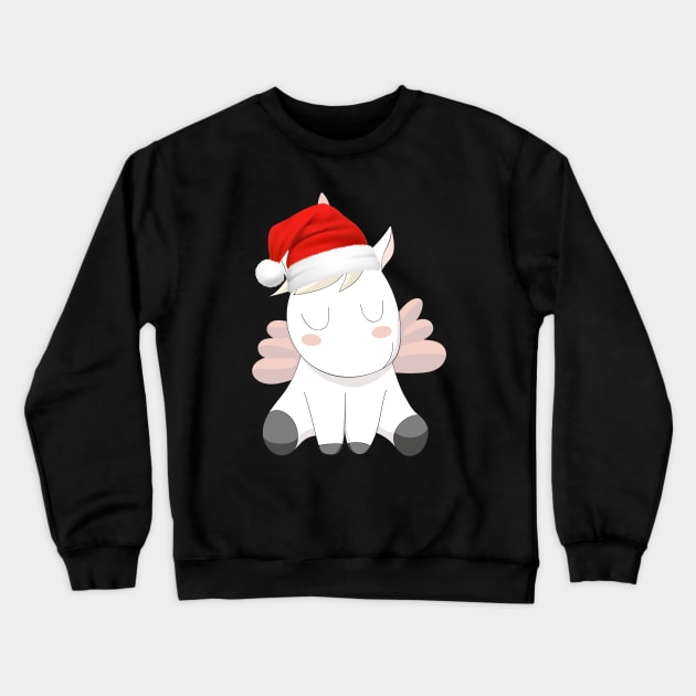 Unicorn Christmas Shirt Girls Women Xmas Gifts Cute Kawaii Crewneck Sweatshirt by mo designs 95